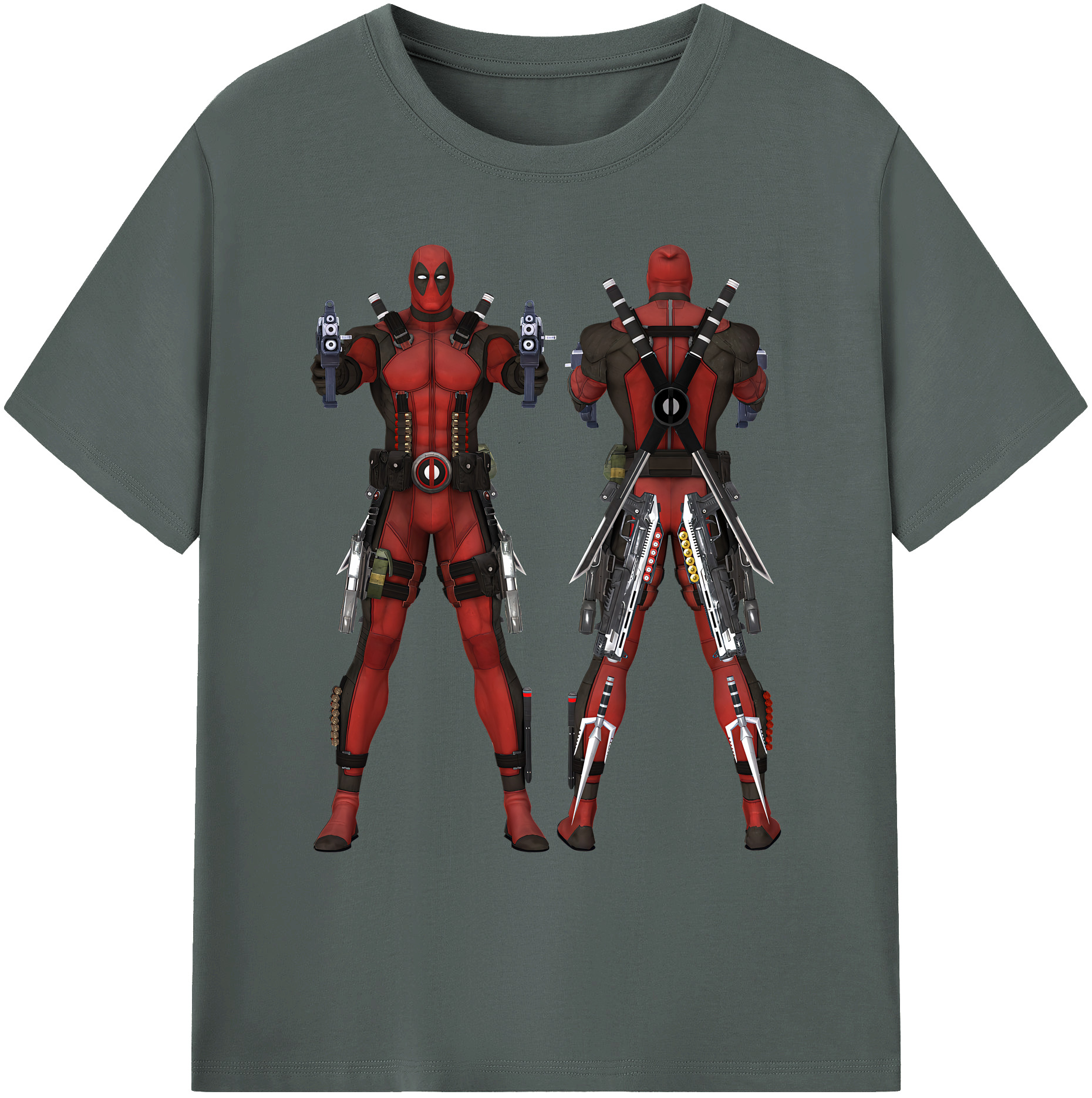 （画像用） Deadpool デッドプール 綿100％ メンズ半袖Tシャツ｜肌触りやわらか＆通気性